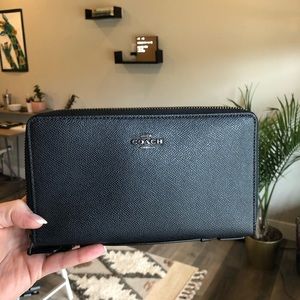 Coach Double Zip Travel Wallet